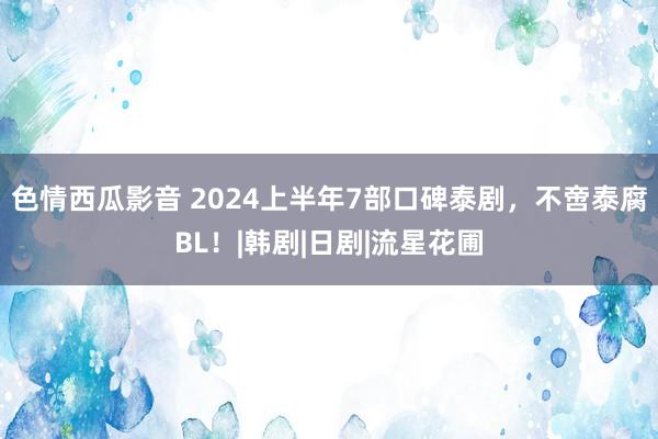 色情西瓜影音 2024上半年7部口碑泰剧，不啻泰腐BL！|韩剧|日剧|流星花圃